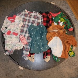 Lot of Baby Holiday 3-6 month Clothes and Accessories 16 pieces